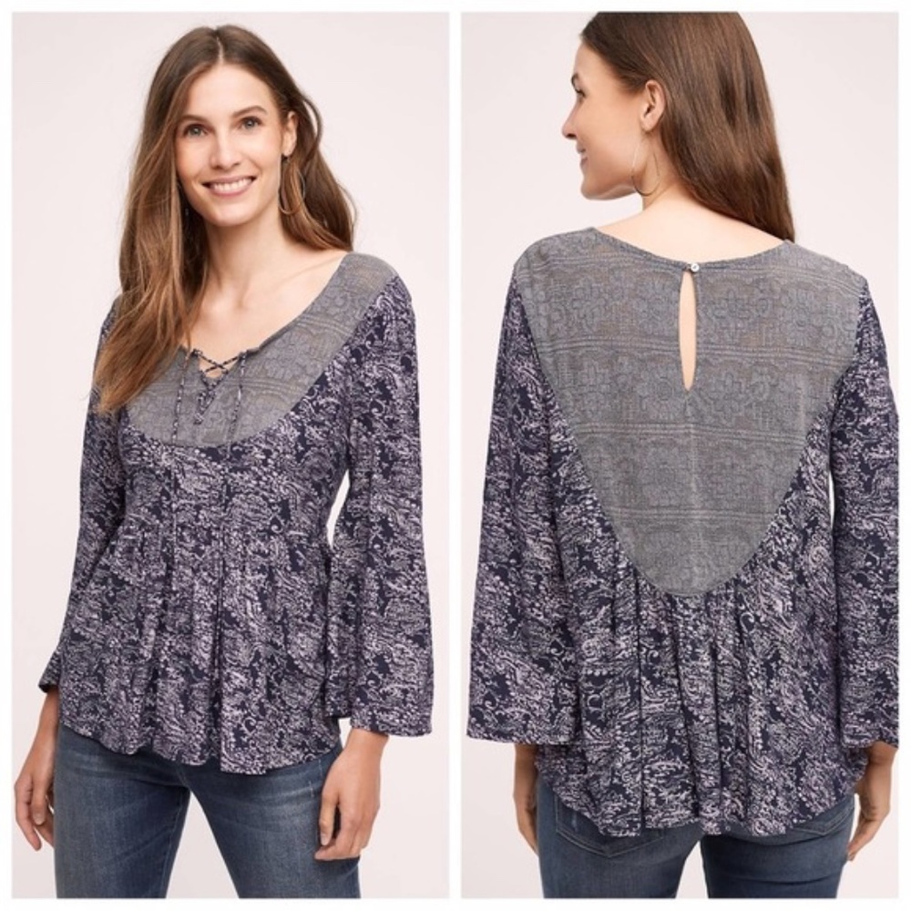 AKEMI + KIN S Marcella Top Bell Sleeve Peasant Boho